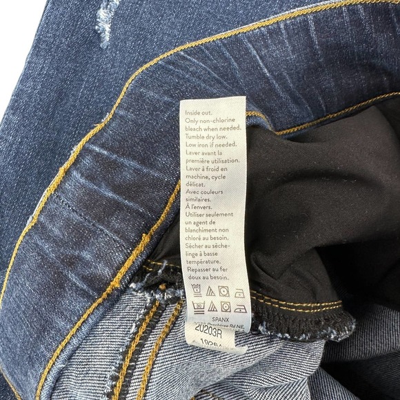 Spanx Distressed Ankle Skinny Jeans Medium Wash Size M - Picture 8 of 10